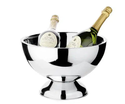 Design wine cooler, sparkling wine, champagne cooler in silver & gold