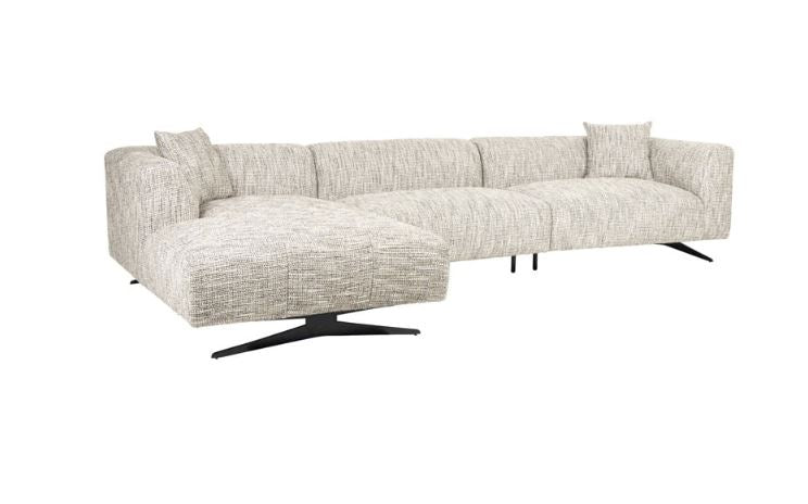 Richmond Interiors Sofa Hoxton 3-Sitzer + Lounge links (Be Trendy 01 Nature)