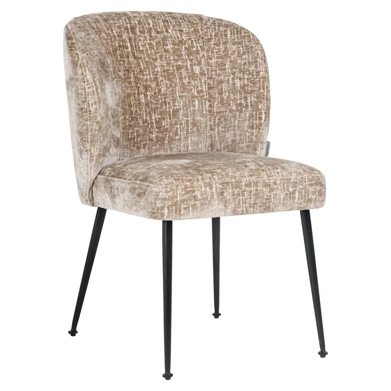 Richmond Interiors Кресло Fallon Chair Velvet Design Arm Chair Fire Retardant Beige