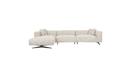 Richmond Interiors Sofa Hoxton 3-Sitzer + Lounge links (Be Trendy 01 Nature)