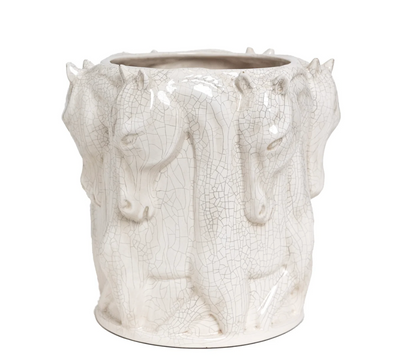 Adamsbro Pferd Keramik Vase Dancing Off-White-www.Stil-Ambiente.de-17-08-027OC