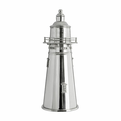 Authentic Models Cocktailshaker Lighthouse, Messing, Nickel- und Silberbeschichtet, CS010-www.Stil-Ambiente.de-AUM0CS010