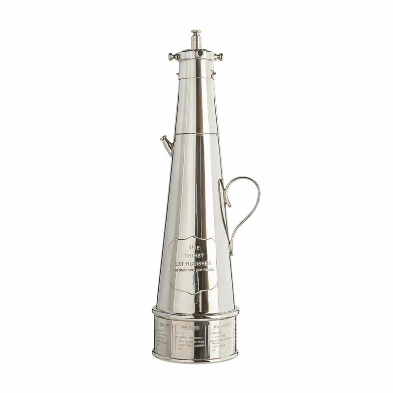 Authentic Models Cocktailshaker Thirst Extinguisher C. Shaker, Messing, Nickel- und Silberbeschichtet, CS001-www.Stil-Ambiente.de-AUM0CS001