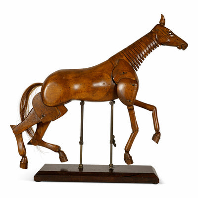 Authentic Models Deko-Zeichenhilfe Artist Horse Large, posierbare Pferdefigur, Holz, Messing, MG006F-www.Stil-Ambiente.de-AUM0MG006F