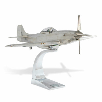 Authentic Models Flugzeugmodell WWII Mustang, Schreibtischdeko, Kunststoff / Metall / Holz, AP459-www.Stil-Ambiente.de-AUM0AP459