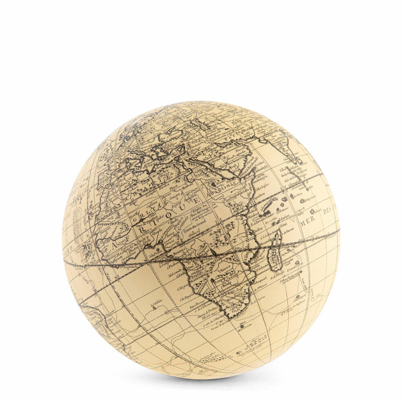 Authentic Models Globus Vaugondy Sphere Ivory 14 cm, Weltkugel, Kunststoff, Papier, GL212-www.Stil-Ambiente.de-AUM0GL212