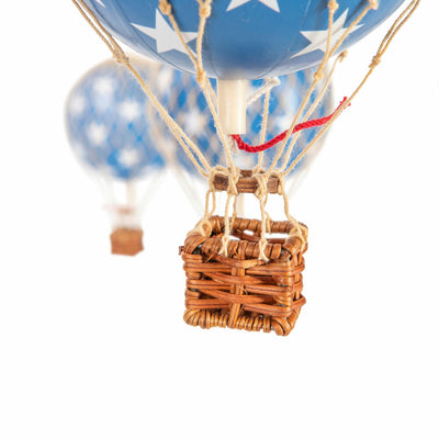 Authentic Models Mobile Flying the Skies Sterne Blau, Hängedekoration, Ballon, Rattan / Papier / Kunststoff, AP135-www.Stil-Ambiente.de-AUM0AP135