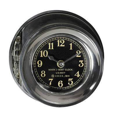 Authentic Models Navy Clock, Marineuhr, Uhr, Dekoration, Aluminium poliert, SC048-www.Stil-Ambiente.de-AUM0SC048