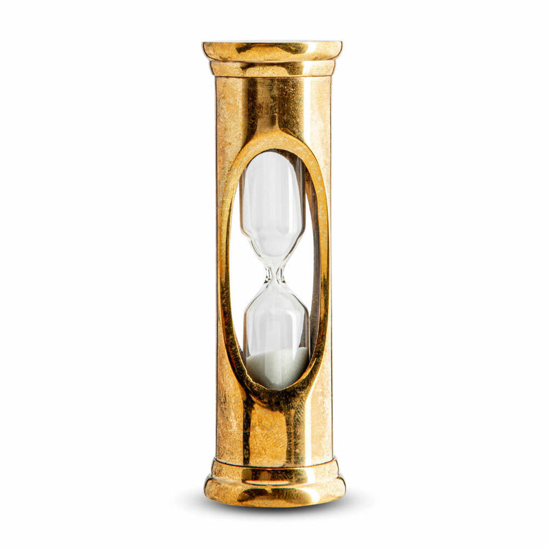 Authentic Models Sanduhr Brass 3 Minuten, Zeitmesser, Messing, Glas, HG001-www.Stil-Ambiente.de-AUM0HG001