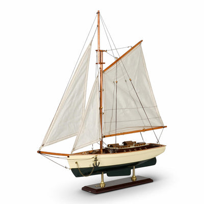 Authentic Models Schiffsmodell 1930 Classic Yacht Small, Schreibtischdeko, Holz, Baumwolle, AS134-www.Stil-Ambiente.de-AUM0AS134