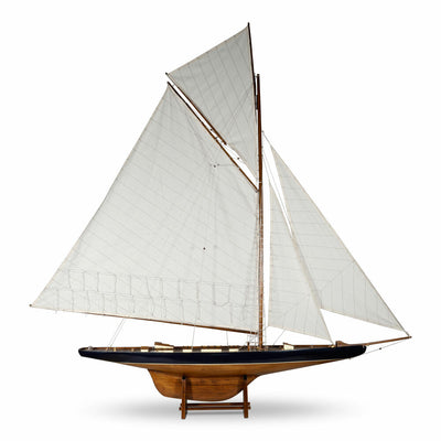 Authentic Models Schiffsmodell Americas Cup Columbia Large, Segelschiff, Dekoration, Holz / Baumwolle, AS075F-www.Stil-Ambiente.de-AUM0AS075F