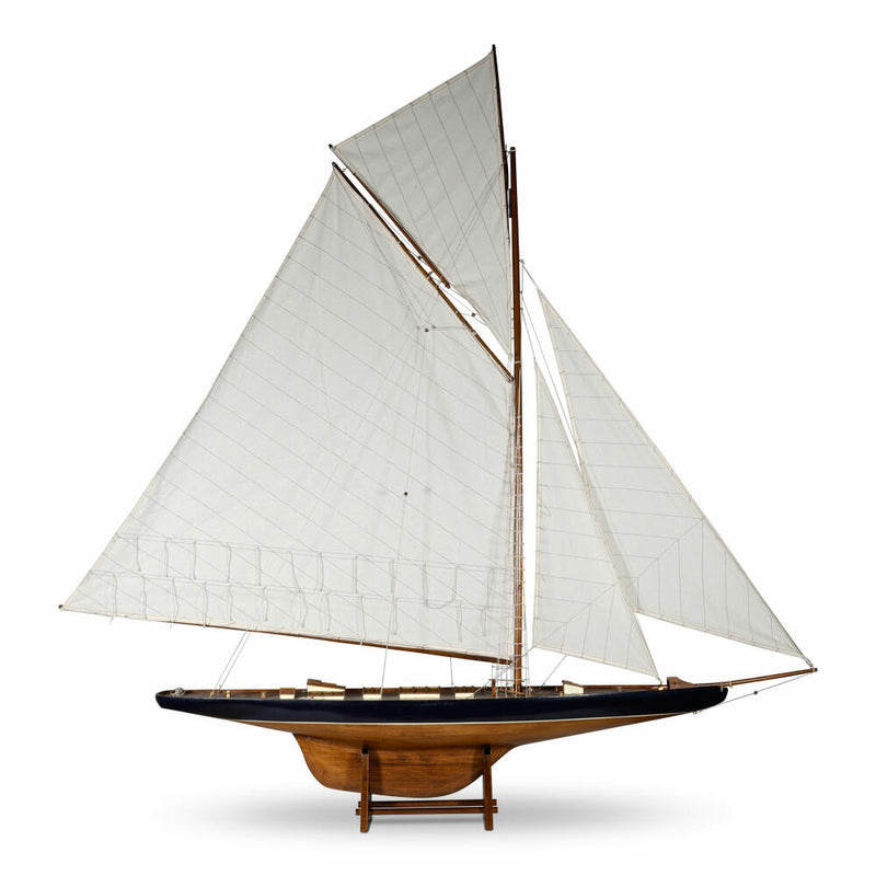 Authentic Models Schiffsmodell Americas Cup Columbia Large, Segelschiff, Dekoration, Holz / Baumwolle, AS075F-www.Stil-Ambiente.de-AUM0AS075F