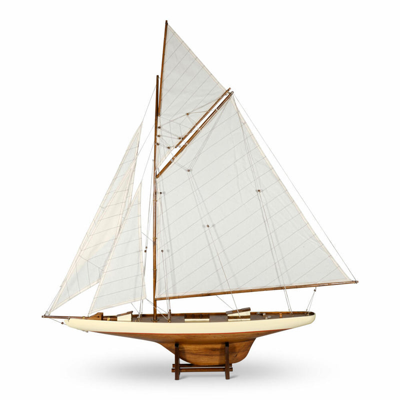 Authentic Models Schiffsmodell Americas Cup Columbia Medium, Segelschiff, Dekoration, Holz / Baumwolle, AS076F-www.Stil-Ambiente.de-AUM0AS076F