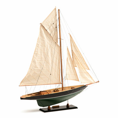 Authentic Models Schiffsmodell Côtre Dark Green, Segelschiff, Dekoration, Zedernholz, AS053-www.Stil-Ambiente.de-AUM0AS053