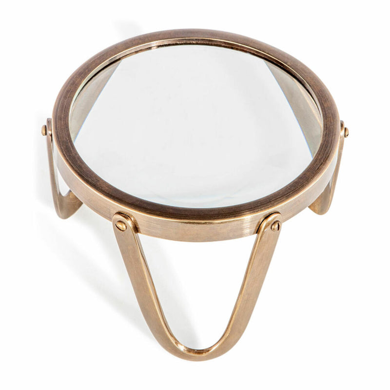 Authentic Models Schreibtischlupe Desk Magnifier Brass, Tischlupe, Vergrößerungsglas, Aluminium / Glas, Ø 13.5 cm, AC042-www.Stil-Ambiente.de-AUM0AC042