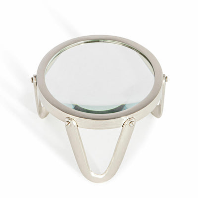 Authentic Models Schreibtischlupe Desk Magnifier Pewter, Tischlupe, Vergrößerungsglas, Aluminium / Glas, Ø 10.5 cm, AC046-www.Stil-Ambiente.de-AUM0AC046