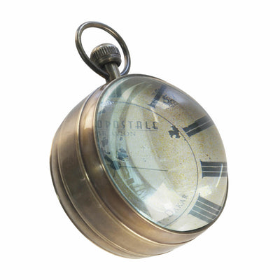 Authentic Models Taschenuhr Eye of Time Library, Deko-Objekt, Messing, Glas, SC052-www.Stil-Ambiente.de-AUM0SC052