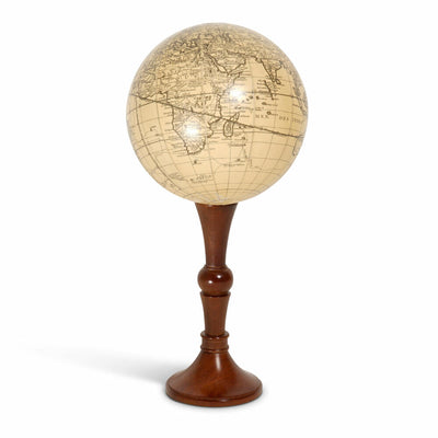 Authentic Models Wooden Globe Stand Middle, Ständer für Globus, Halterung, Holz, GL080-www.Stil-Ambiente.de-AUM0GL080