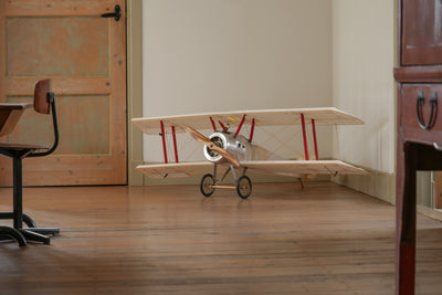 Authentieke modellen Sopwith Camel, transparant, 2,5 m vliegtuigmodel