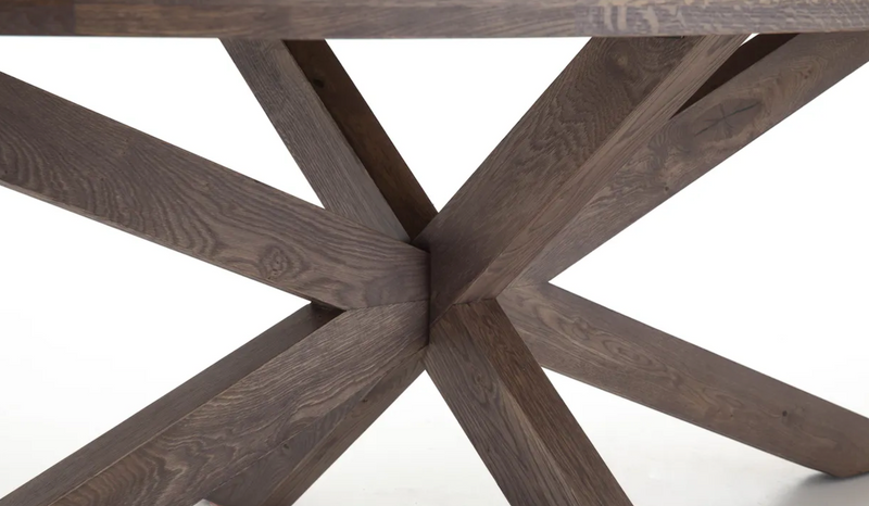 Flamant Table de salle à manger FORINO, chêne fumé, 264 cm