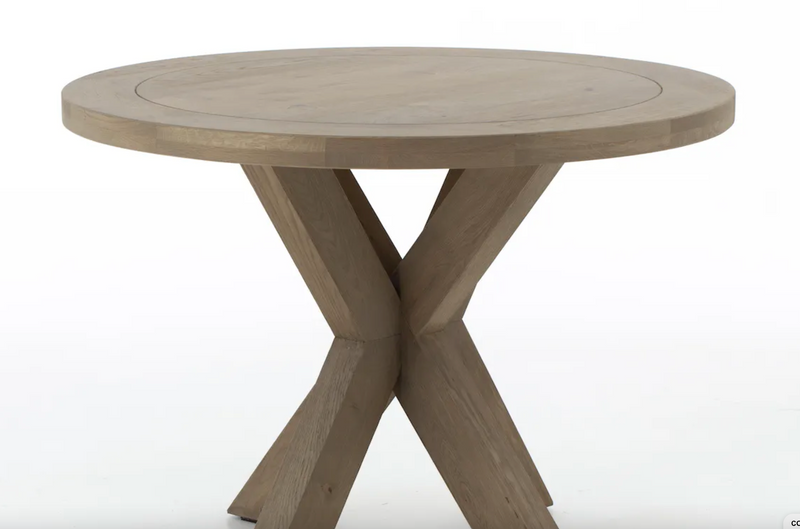 Flamant Table de salle à manger FORINO, chêne vieilli, 110 cm