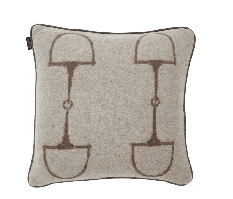 Adamsbro cuscino cuscino in lana cashmere classico beige marrone grigio