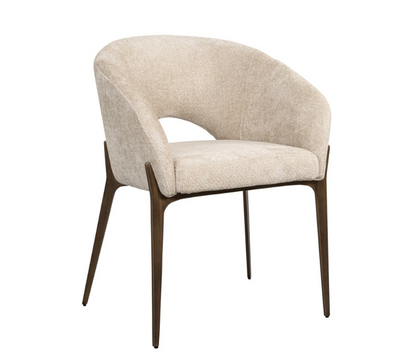 Richmond Interiors Dining chair Kenzi Cream Unicorn