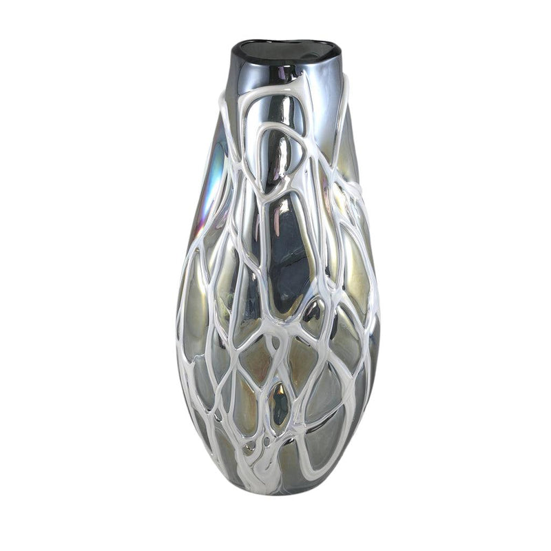 Ptmd Conck Grey solid glass vase white organic L-8720014795489-www.Stil-Ambiente.de-716345