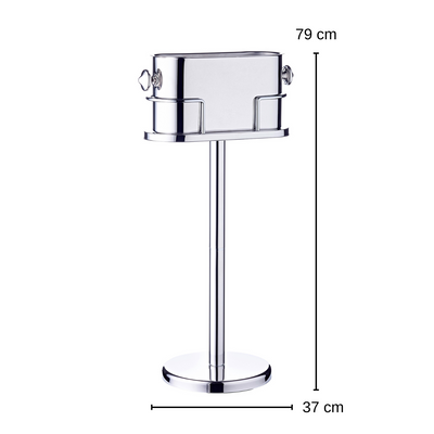 Edzard Weinkühler Leo (Höhe 79 cm) auf Ständer, Edelstahl hochglanzpoliert-4250076186047-www.Stil-Ambiente.de-8604