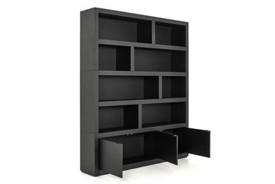 Flamant BJORN, Bücherregal, schwarz, mit dimmbaren LED-Leuchten-www.Stil-Ambiente.de-0100100936