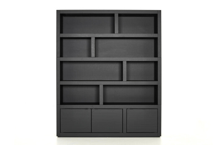 Flamant BJORN, Bücherregal, schwarz, mit dimmbaren LED-Leuchten-www.Stil-Ambiente.de-0100100936