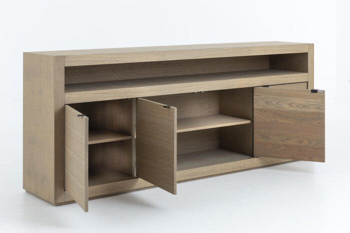 Flamant BJORN, sideboard, weathered oak, 4 doors, with dimmable LED lights-www.Stil-Ambiente.de-0100300203