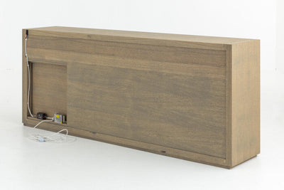 Flamant BJORN, sideboard, weathered oak, 4 doors, with dimmable LED lights-www.Stil-Ambiente.de-0100300203