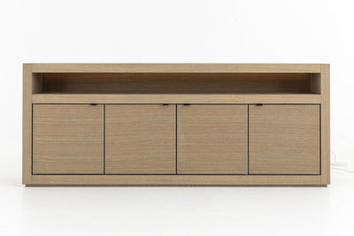 Flamant BJORN, sideboard, weathered oak, 4 doors, with dimmable LED lights-www.Stil-Ambiente.de-0100300203