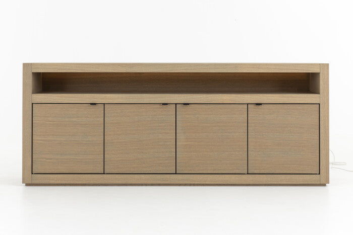 Flamant BJORN, sideboard, weathered oak, 4 doors, with dimmable LED lights-www.Stil-Ambiente.de-0100300203