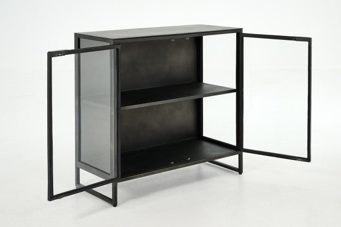 Flamant LAURANCE, Buffetschrank, schwarz, Metall, 2 Türen-www.Stil-Ambiente.de-0100300200