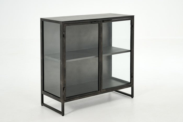 Flamant LAURANCE, Buffetschrank, schwarz, Metall, 2 Türen-www.Stil-Ambiente.de-0100300200