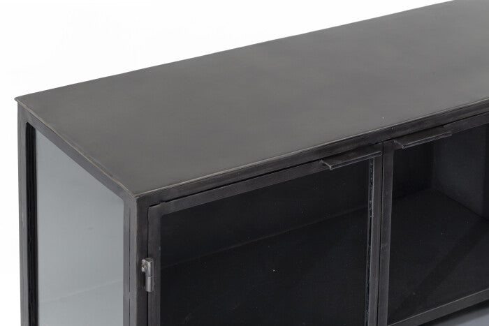 Flamant LAURANCE, Buffetschrank, schwarz, Metall, 4 Türen-www.Stil-Ambiente.de-0100300208