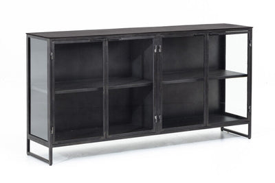 Flamant LAURANCE, Buffetschrank, schwarz, Metall, 4 Türen-www.Stil-Ambiente.de-0100300208