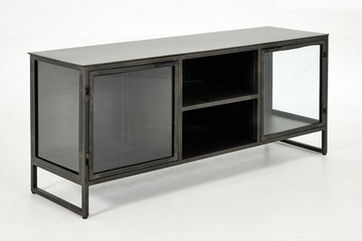 Flamant LAURANCE, TV-Schrank, schwarz, Metall, 2 Türen-www.Stil-Ambiente.de-0100300201