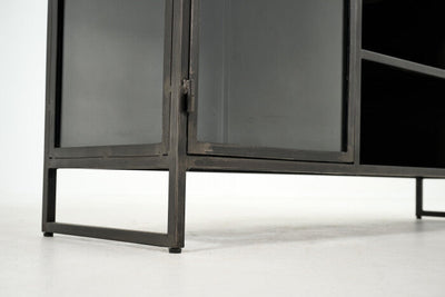 Flamant LAURANCE, TV-Schrank, schwarz, Metall, 2 Türen-www.Stil-Ambiente.de-0100300201