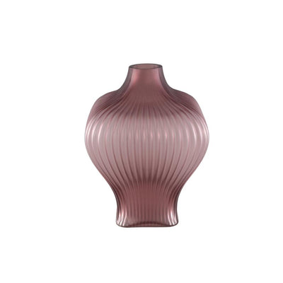 Halde Purple solid glass vase ribbed organic wide-8720014795632-www.Stil-Ambiente.de-716350