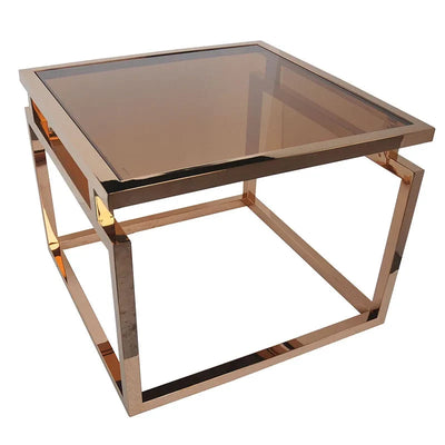 Hazenkamp Couchtisch Stapleton 65x65x50cm Gold Rauchglas-9509911862161-www.Stil-Ambiente.de-110822