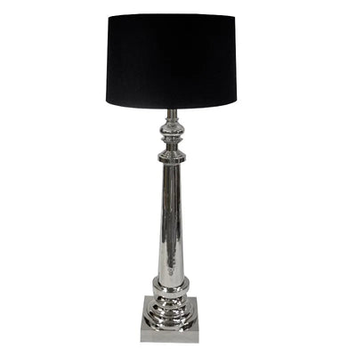 Hazenkamp Stehlampe inklusive schwarzem Schirm silber-9509993617567-www.Stil-Ambiente.de-111046