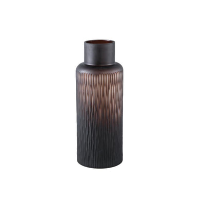 Hivvay Brown carved glass vase with border middle-8720014946706-www.Stil-Ambiente.de-721815