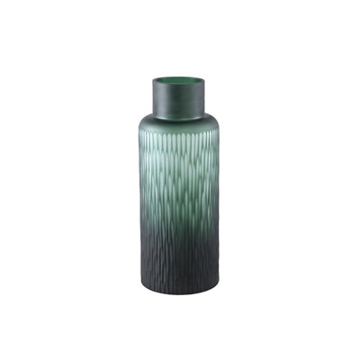 Hivvay Green carved glass vase with border middle-8720014946676-www.Stil-Ambiente.de-721812