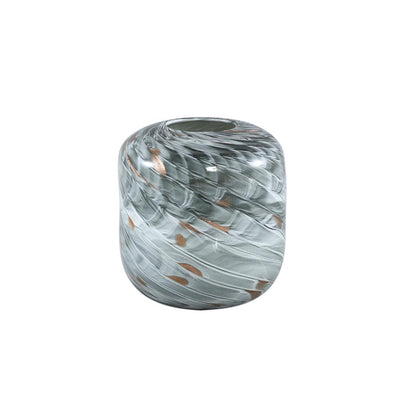 Kelsh Grey glass vase mixed up color waves round S-8720014591784-www.Stil-Ambiente.de-708612