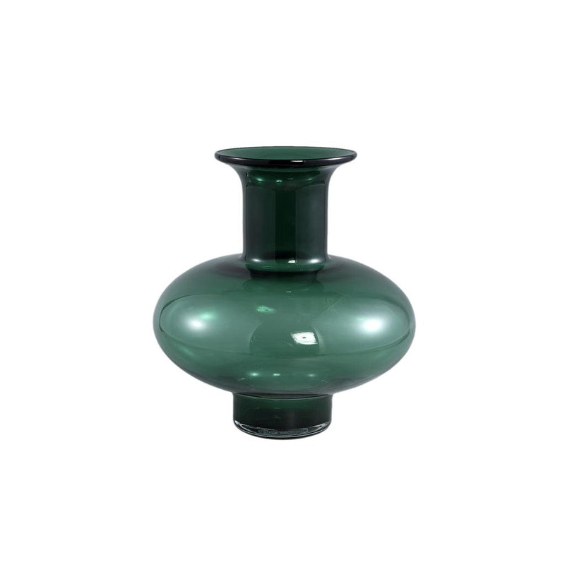 Ptmd Nory Green glass bulb vase round wide-8720014718952-www.Stil-Ambiente.de-713390