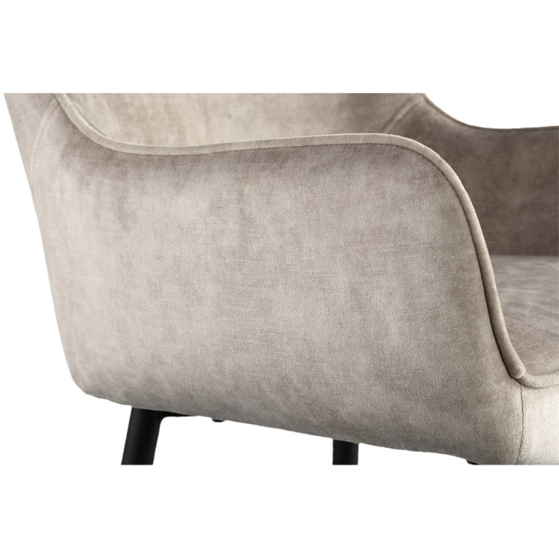 PTMD Fal LOW Samt Khaki Barhocker mit schwarzem Metallbein KD-8720014409737-www.Stil-Ambiente.de-702536