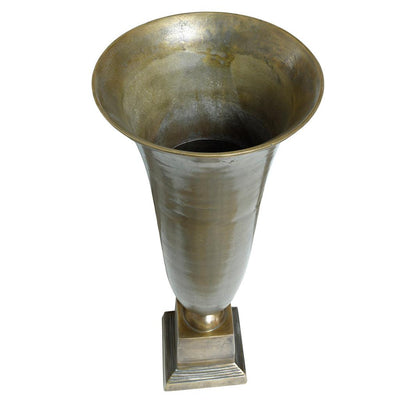 Ptmd Daymen Bronze aluminium vase on base round L-8720014410450-www.Stil-Ambiente.de-702560